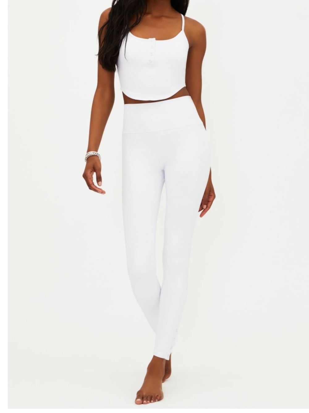NWT Beach Riot Tinsley Legging White Waffle